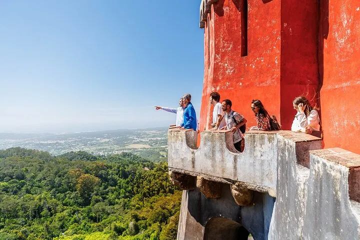 Inside Pena Palace, wonder through its walls and balconies and experience the breathtaking view of Sintra hills.