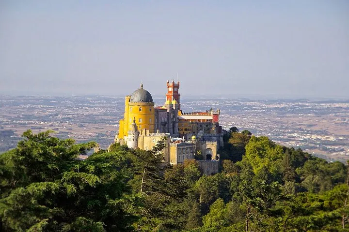 Pena Palace viewed from the Mountaisn