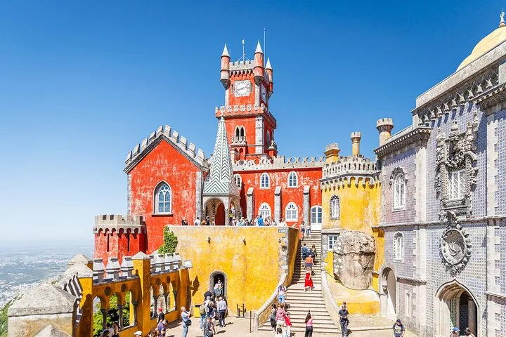 Inside Pena Palace, wonder through its balconies for the full Sintra experience